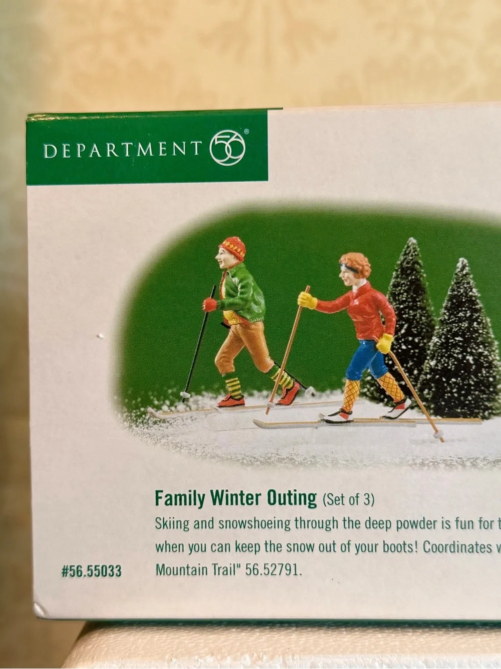 Department 56 Family Winter Outing Set of 3 #56.55033 NIB Christmas Village Acce
